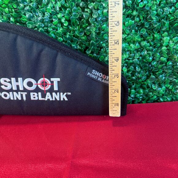 Shoot Point Blank Soft Pistol Case Small Black Gun Travel Case Bag - Picture 3 of 10